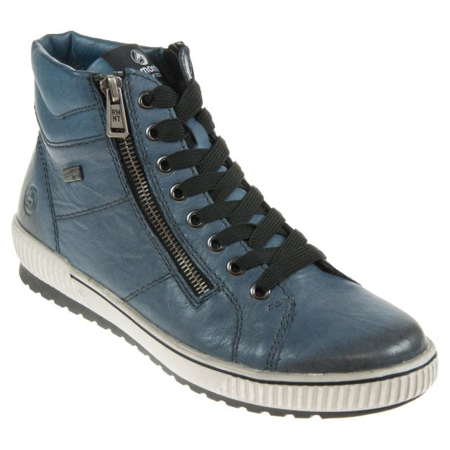 Remonte D0772-14 Navy Lace-Up Boots