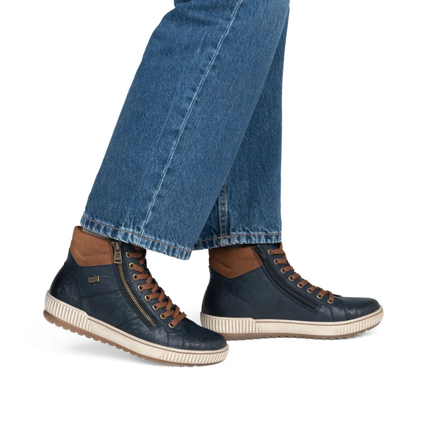 Remonte Maditta D0772-16 Blue Lace-Up Boots