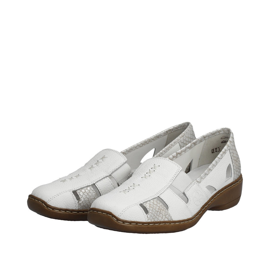Rieker Doris 41385-80 White Shoes