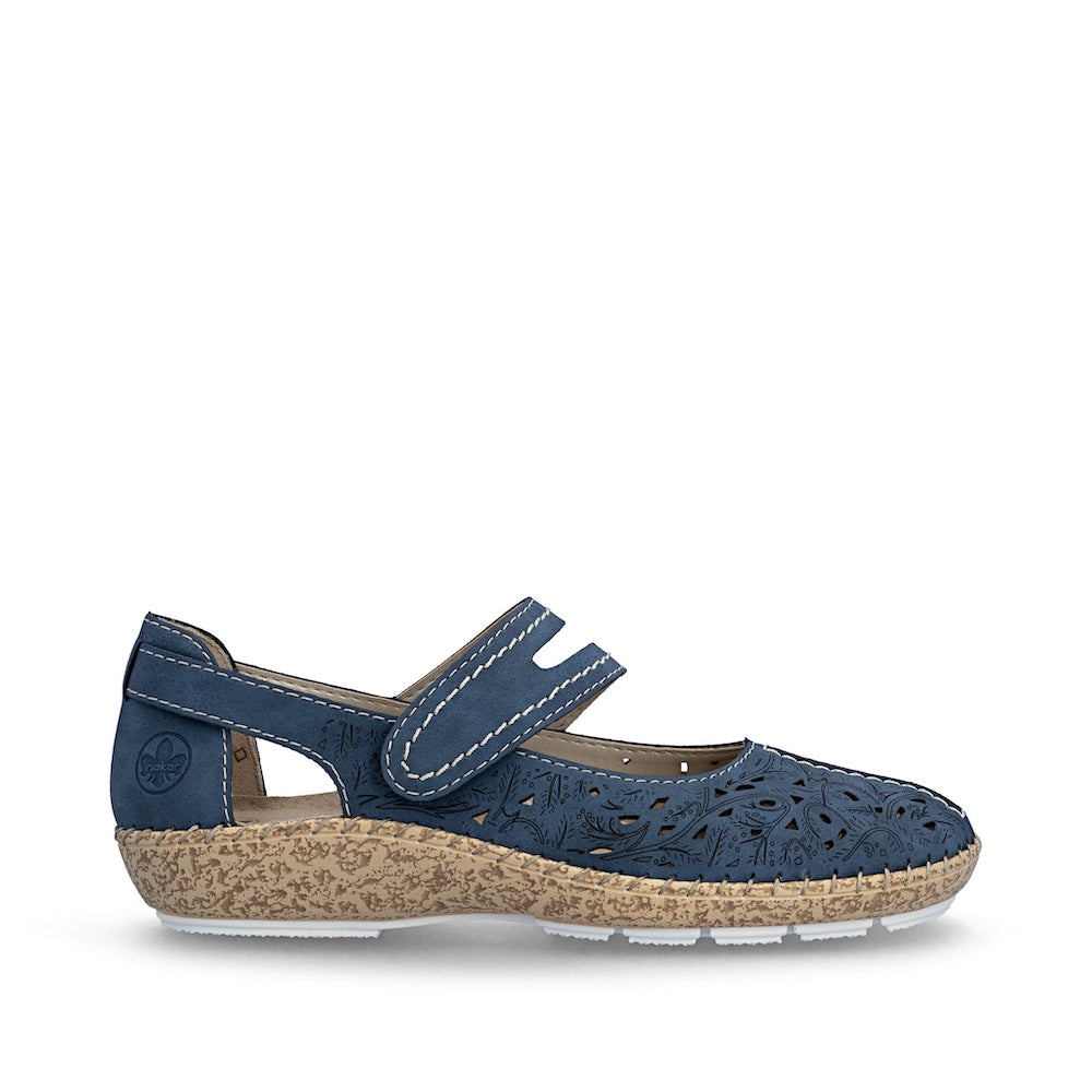 Rieker Cindy 44872-14 Blue Shoes