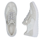 Rieker Bronia 59501-90 Silver Shoes