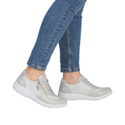 Rieker Bronia 59501-90 Silver Shoes