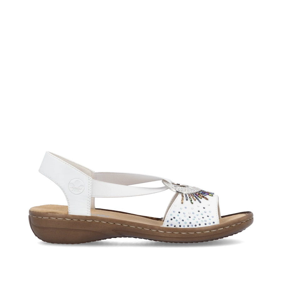 Rieker Regina 60880-80 White Sandals