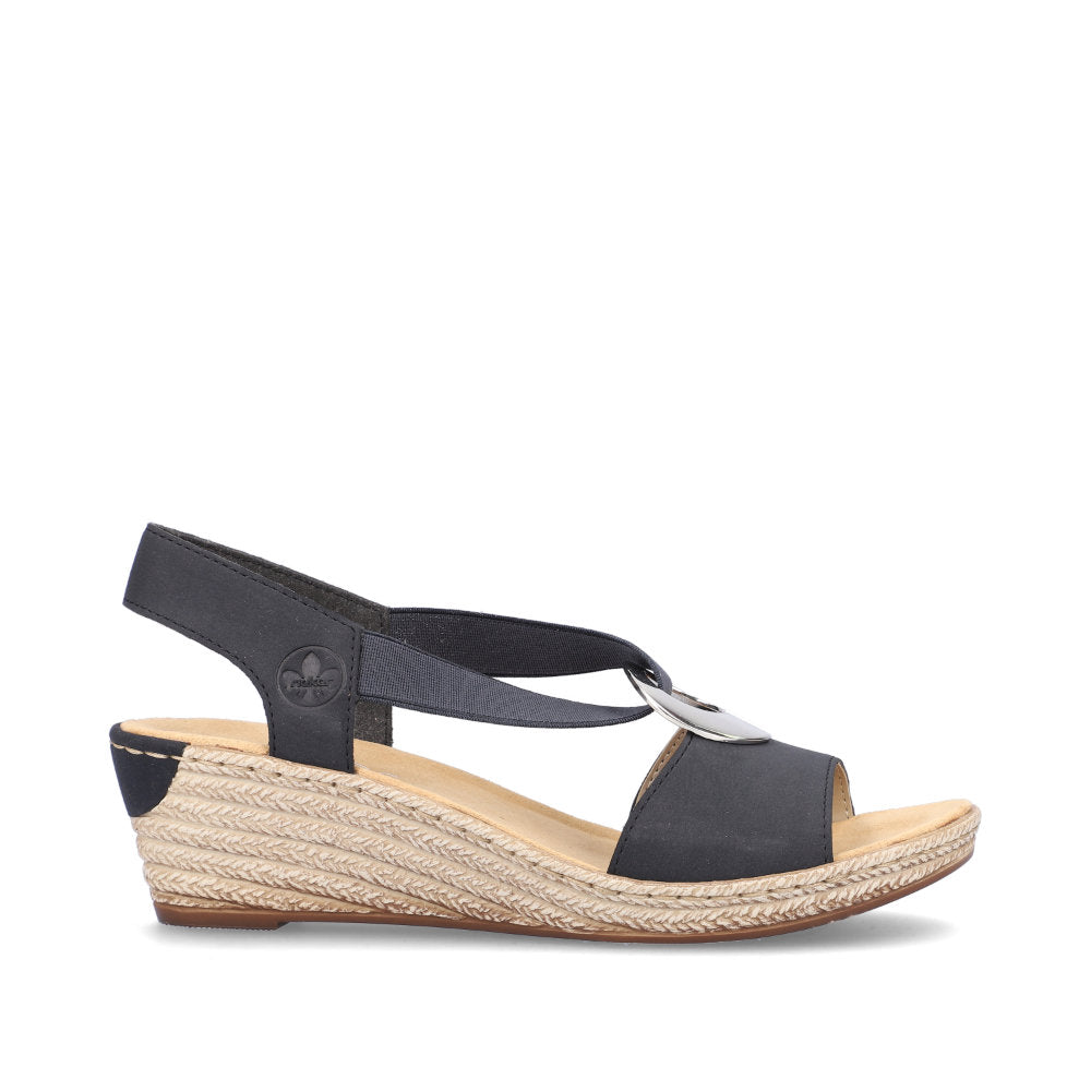 Rieker Fanni 624H6-14 Blue Sandals