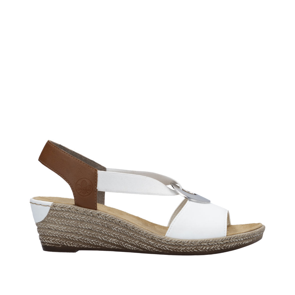 Rieker Fanni 624H6-81 White Sandals