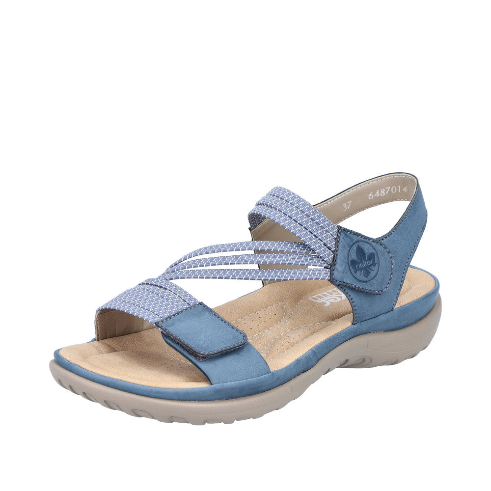 Rieker Franja 64870-14 Blue Sandals