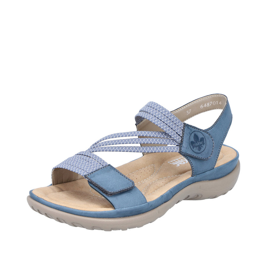 Rieker Franja 64870-14 Blue Sandals