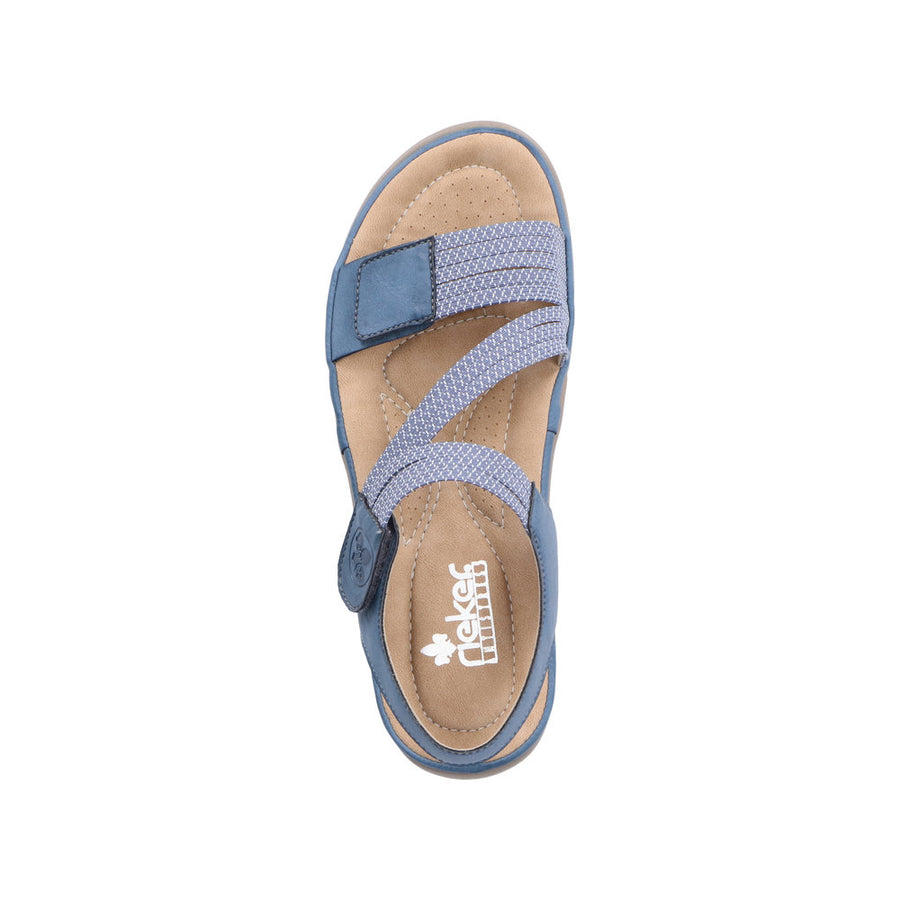 Rieker Franja 64870-14 Blue Sandals