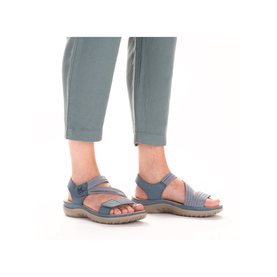 Rieker Franja 64870-14 Blue Sandals