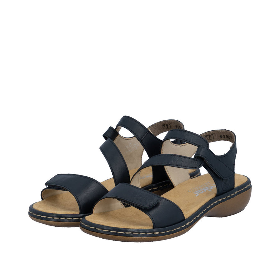 Rieker Regina 659C7-16 Navy Sandals