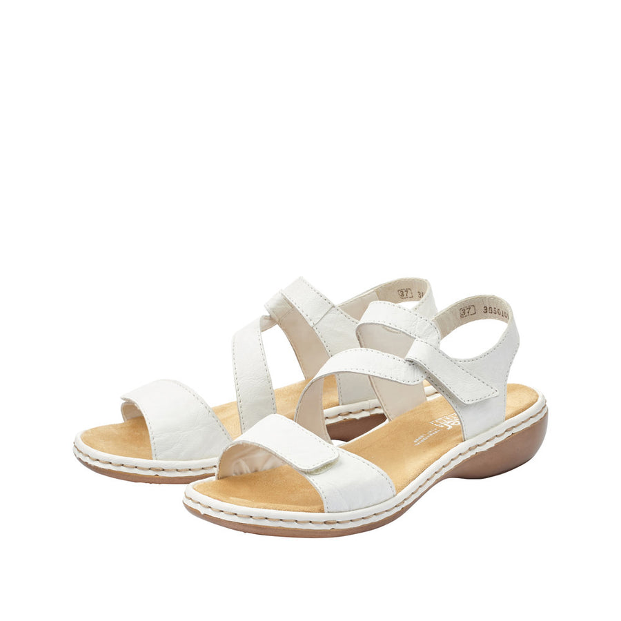 Rieker Regina 659C7-80 White Sandals