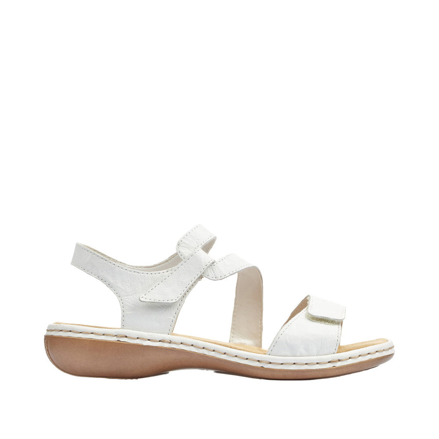 Rieker Regina 659C7-80 White Sandals