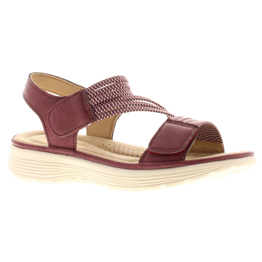 Dr Keller Gina Burgundy Sandals