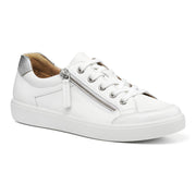 Hotter Chase II Wide White Trainers