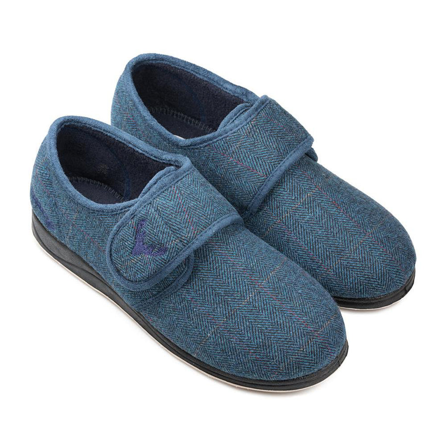 Padders Charles G Fit Navy/Combi Slippers