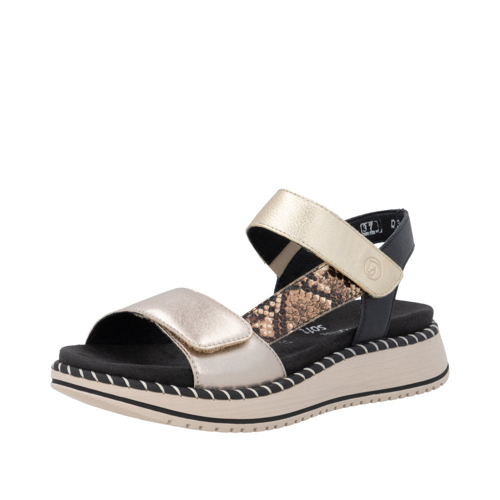 Remonte Jocelyn D3J50-90 Gold Sandals