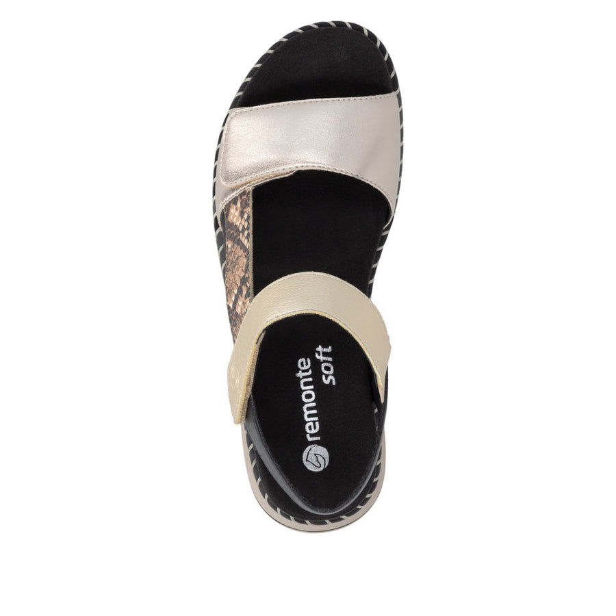 Remonte Jocelyn D3J50-90 Gold Sandals