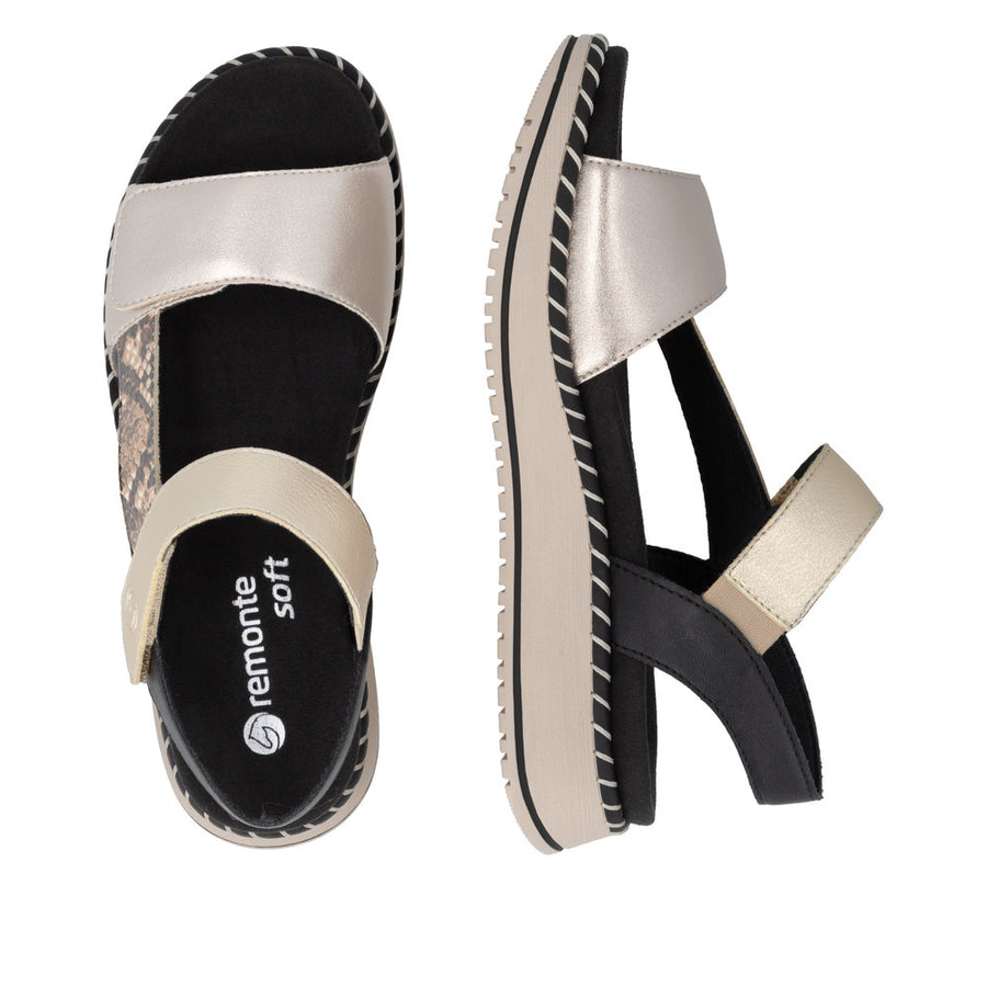 Remonte Jocelyn D3J50-90 Gold Sandals