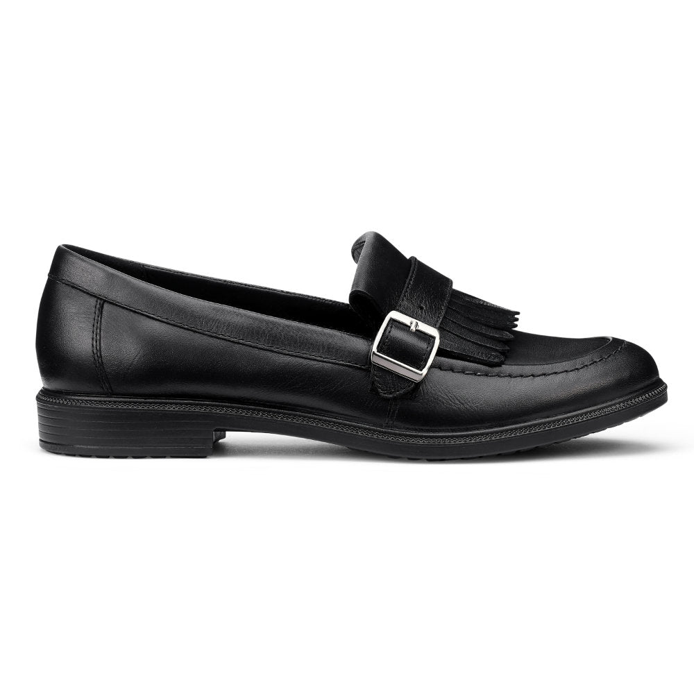 Hotter Fowey Wide Black Shoes