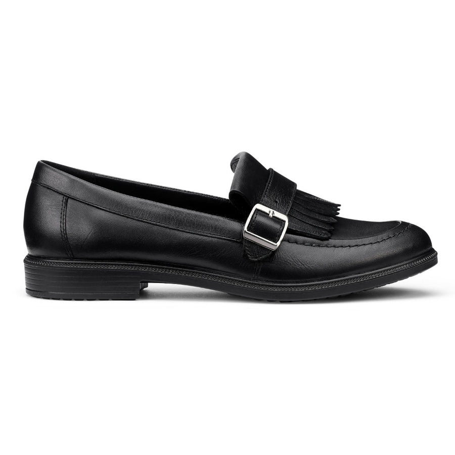 Hotter Fowey Wide Black Shoes