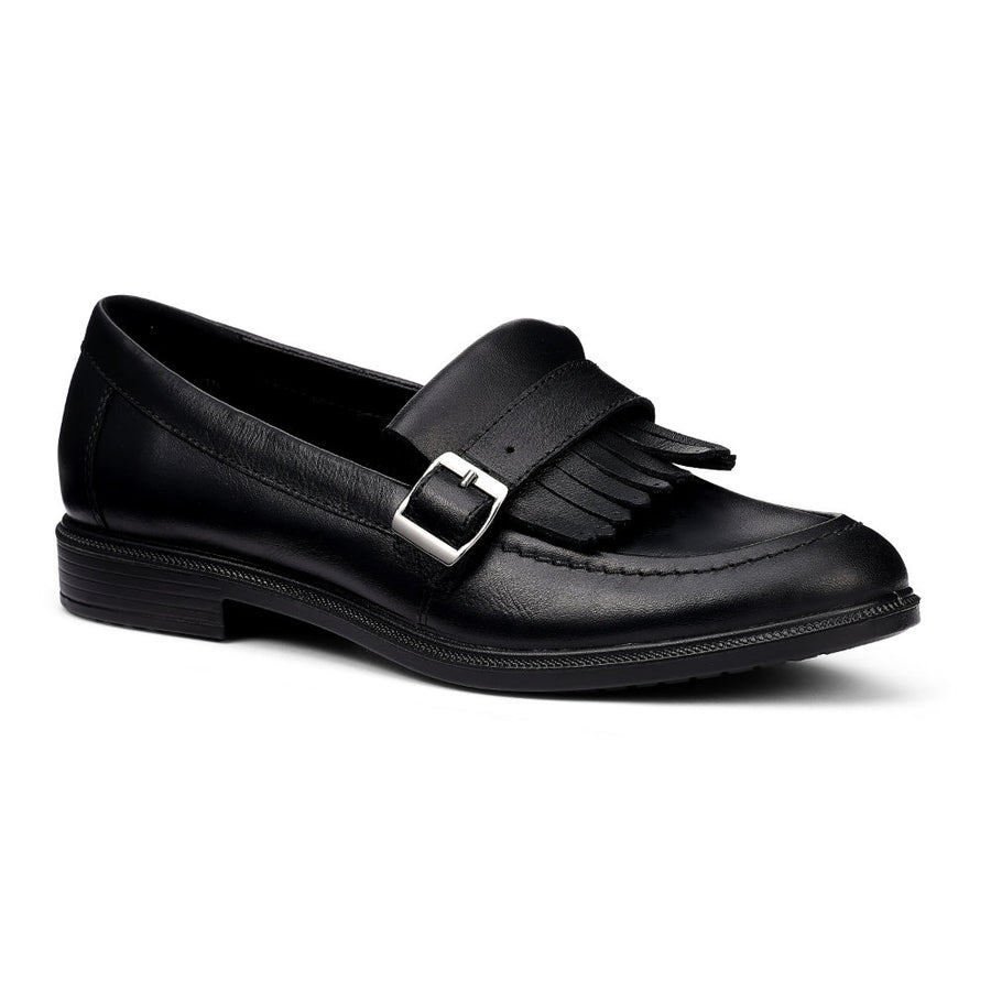 Hotter Fowey Wide Black Shoes