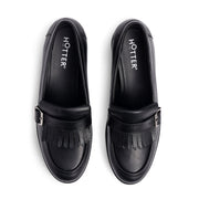 Hotter Fowey Wide Black Shoes