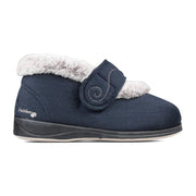 Padders Hush 2E Navy Slippers