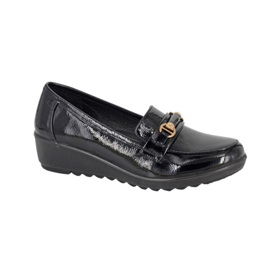 Boulevard L407AP Black Patent Shoes