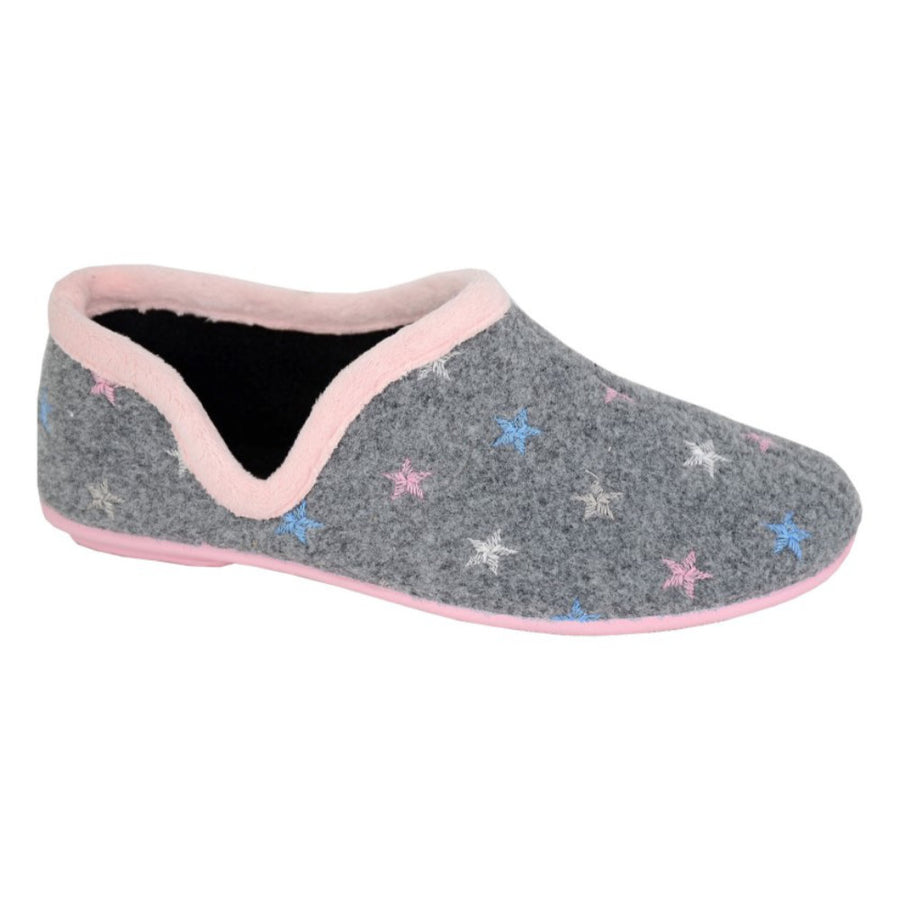 Sleepers LS177F Aria Grey/Pink Slippers