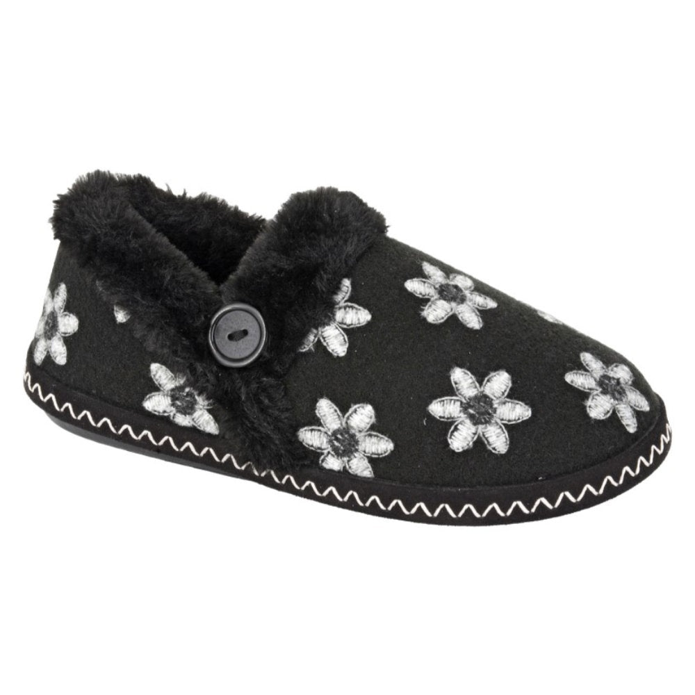 Sleepers LS185A Trina Black Slippers
