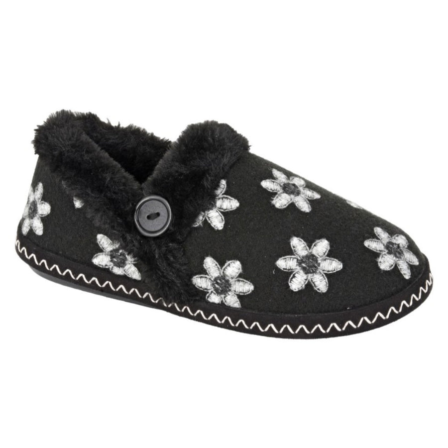 Sleepers LS185A Trina Black Slippers