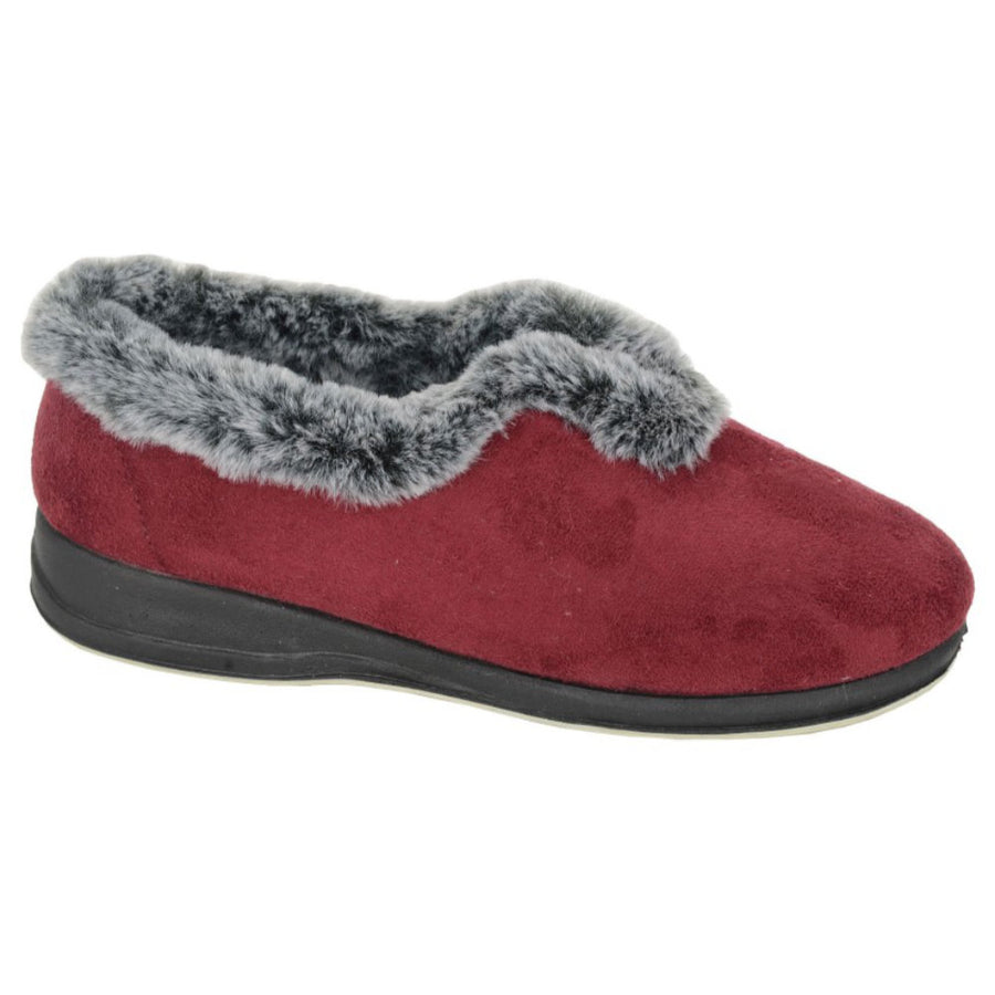 Sleepers LS194BD Phoebe Burgundy Slippers