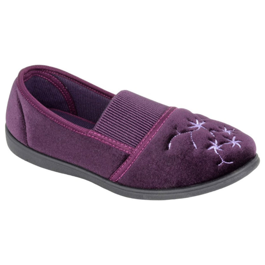 Zedzzz LS349P Joanna Purple Slippers