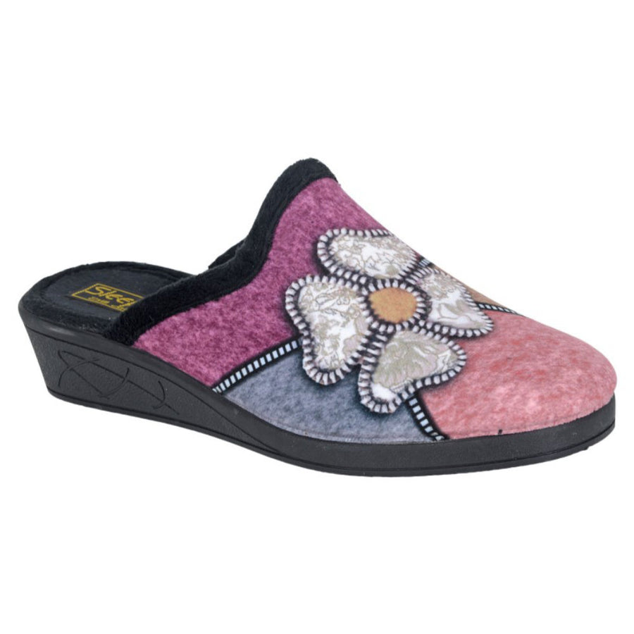 Sleepers LS360AM Kimberly Black Multi Slippers