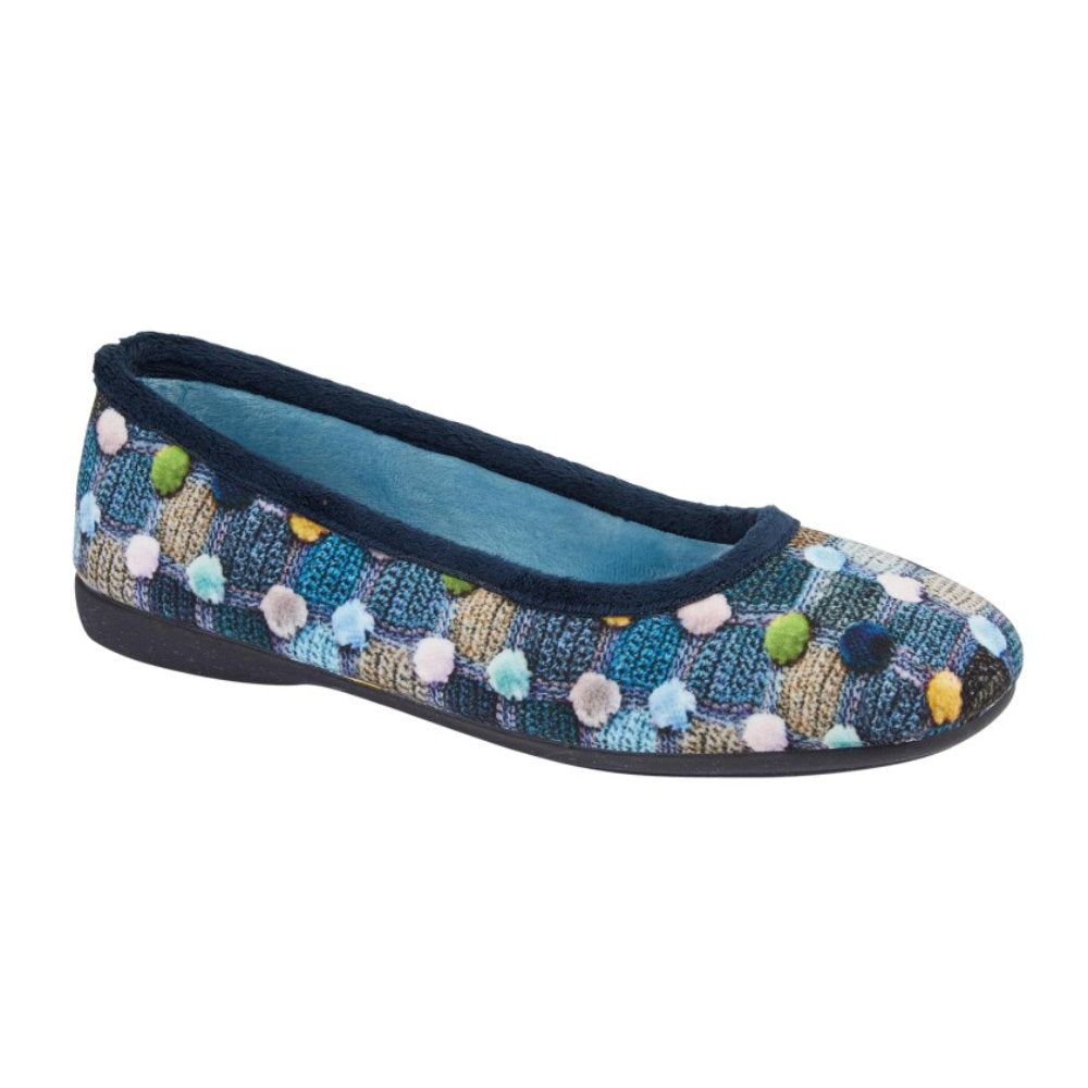 Sleepers LS749C Samira Blue/Multi Slippers