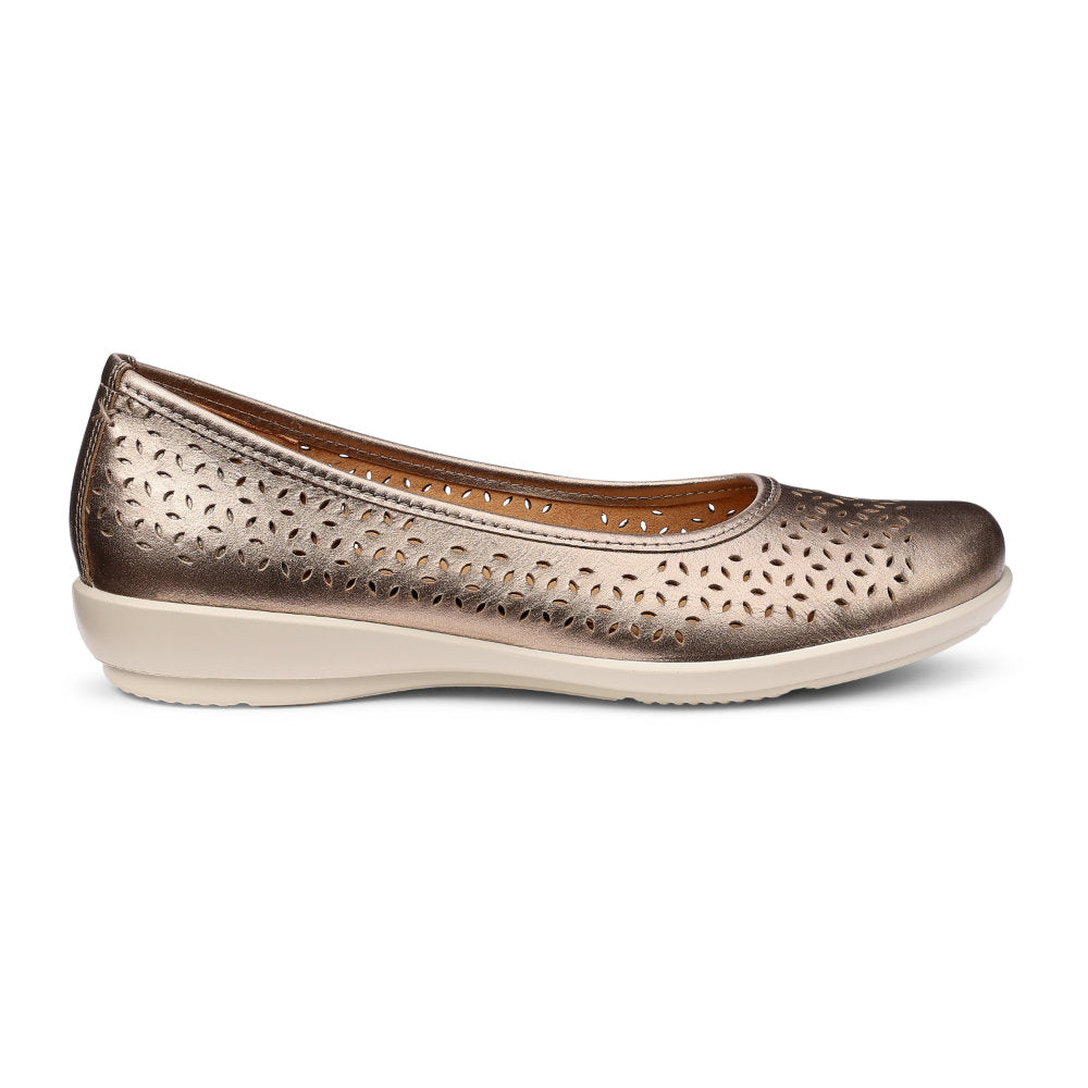 Hotter Livvy II Wide Rose Gold Shoes