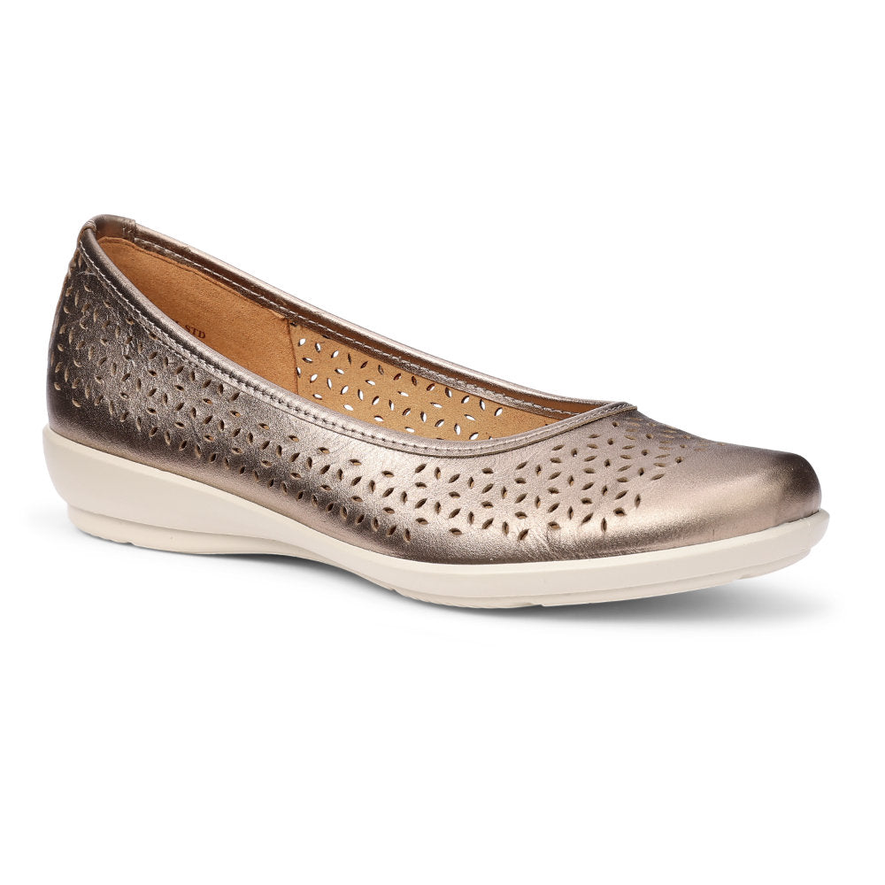 Hotter Livvy II Wide Rose Gold Shoes
