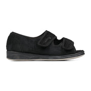 Padders Lydia X 6E Black Sparkle Cord Slippers