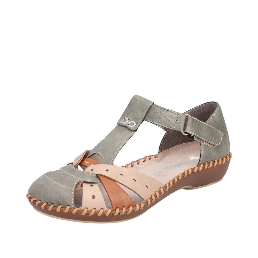 Rieker Desideria M1655-54 Olive Shoes