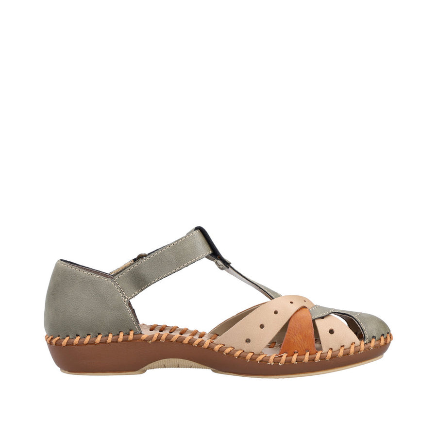 Rieker Desideria M1655-54 Olive Shoes