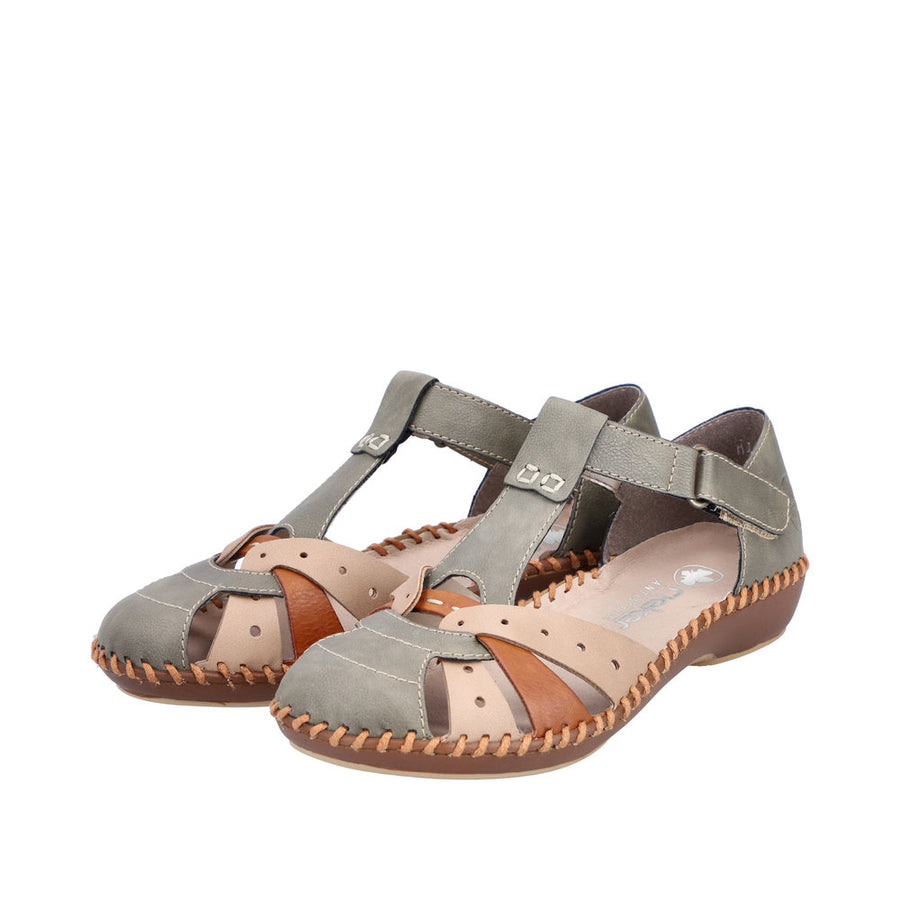 Rieker Desideria M1655-54 Olive Shoes