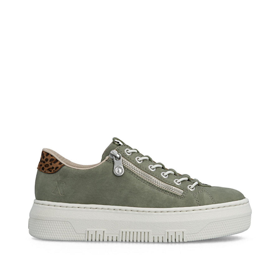 Rieker Enya M1952-52 Green Trainers