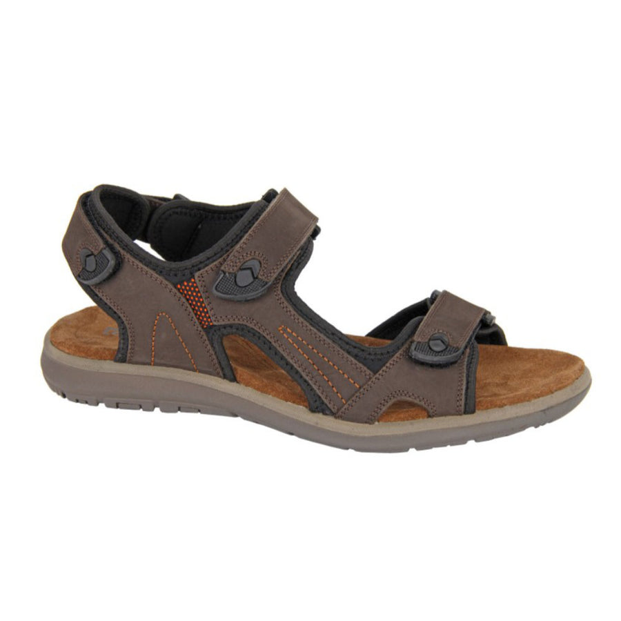 Roamers M428B Brown Sandals