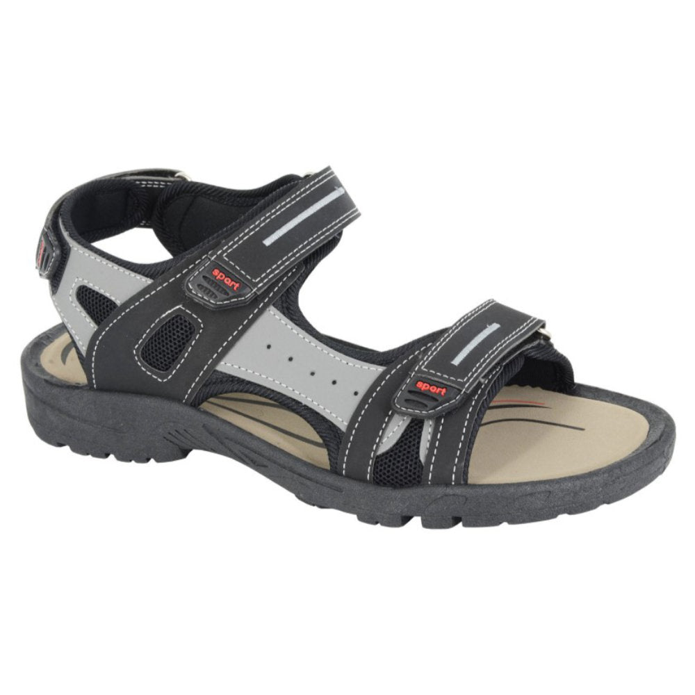 PDQ M993A Black/Grey Sandals