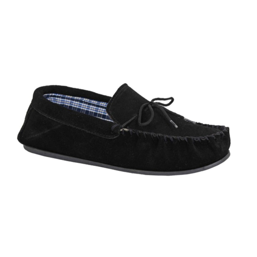 Mokkers MS245A Bruce Black Slippers