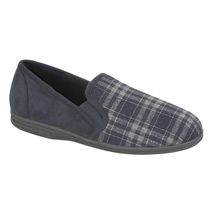 Zedzzz MS320C Harley Navy Blue/Check Slippers