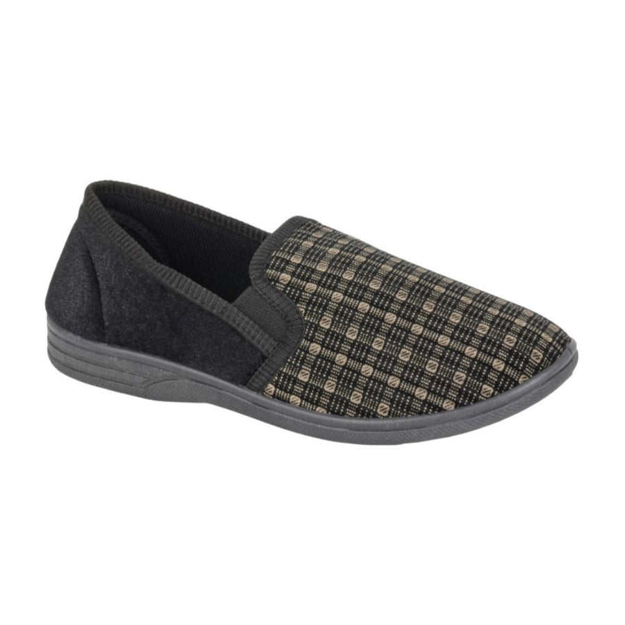 Zedzzz MS457A Richard Black Slippers