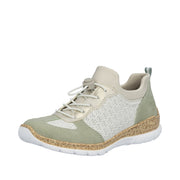 Rieker Nikita N4260-80 White Green Shoes