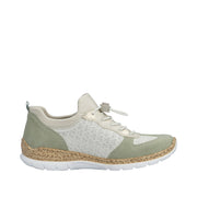 Rieker Nikita N4260-80 White Green Shoes