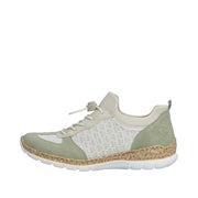 Rieker Nikita N4260-80 White Green Shoes